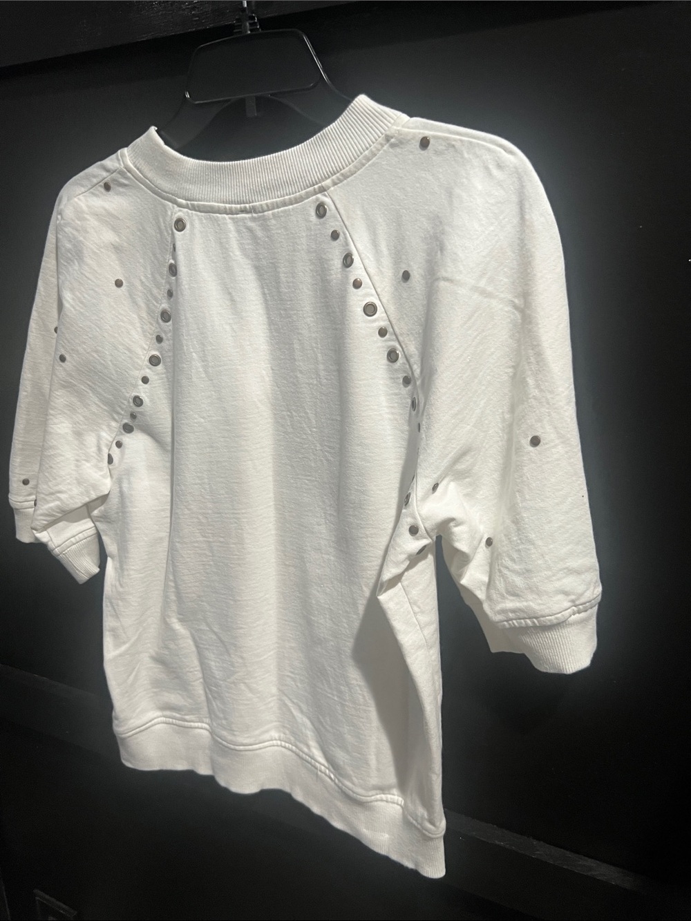 Anthropologie | White Short Sleeved Top | Size Medium - Picture 9 of 11